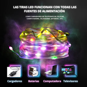 LUCES LED DE NAVIDAD A PRUEBA DE AGUA